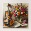 Recherche de violon puzzles Fleurs