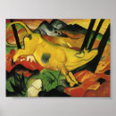 Zoek naar gele koe posters Franz marc