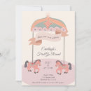 Zoek naar carrousel paarden uitnodigingen Girl