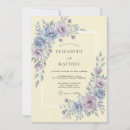 Recherche de bleu lavande mariage invitations Aquarelle