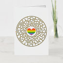Recherche de labyrinthe vœux cartes Coeur