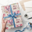 Recherche de baby shower fille papier cadeau Baby girl