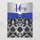 Recherche de bonbon bleu noir 16 invitations Girly