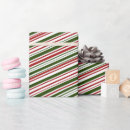 Recherche de rayures rouges et vertes papier cadeau Moderne