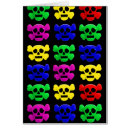 Recherche de crâne coloré cartes postales Mort