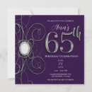 Recherche de argent pourpre invitations Vintage