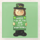 Recherche de trèfle 4 feuilles de dessous de verres Shamrock