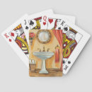 Zoek naar ouderwetse speelkaarten Badkamer