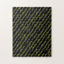 Zoek naar gele strepen puzzels Blauw