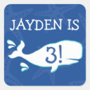 Recherche de anniversaire de baleine autocollants Boy
