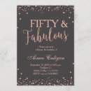 Recherche de cinquante invitations Or rose
