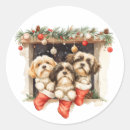 Recherche de cheminée de noël autocollants Flocons de neige