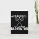Zoek naar grappig badminton kaarten Badmintonspelers