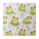 Recherche de grenouilles mignonnes carreaux Vert