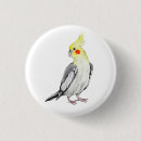 Recherche de oiseaux tropicaux badges Tiré à main
