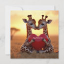 Recherche de girafes mignonnes vœux cartes Amour