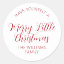 Recherche de noël classique autocollants Typographie
