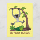 Recherche de gibbon cartes postales Singe