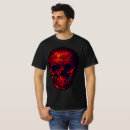 Recherche de crâne rouge tshirts Abstrait