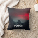Recherche de paysage de montagne coussins Coucher de soleil
