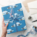 Recherche de voiture de police papier cadeau Motif