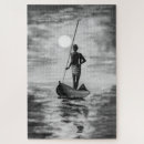 Recherche de pêcheur puzzles Silhouette