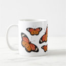 Recherche de papillon orange tasses Girly