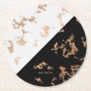 Recherche de marbre noir et blanc dessous de verres Doré