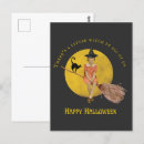 Recherche de pleine lune chat cartes postales Vintage