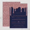 Recherche de quinceanera bleu marine invitations Scintille