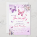 Recherche de butterfly baby shower fille invitations Moderne