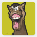 Recherche de humour dents autocollants Cheval