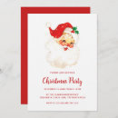 Recherche de père vintage noël invitations Rouge et blanc