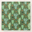 Recherche de motif cactus dessous de verres Fleur