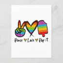 Recherche de symbole paix cartes postales Paix et amour