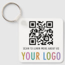 Recherche de code de qr porteclés Logo de l'entreprise