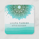 Zoek naar turquoise mandala visitekaartjes Blauw