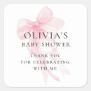 Recherche de ruban rose avec le c autocollants Baby shower