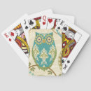 Recherche de hibou jeux de cartes Floral