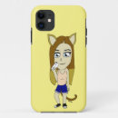 Recherche de petite fille mignonne iphone coques Chat