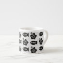 Recherche de motif poissons tasses Noir