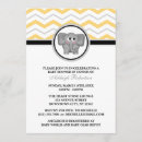 Recherche de chevron gris jaune invitations Éléphant
