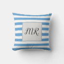 Recherche de rayé bleu coussins Oreiller