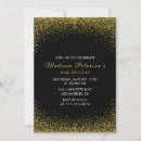 Recherche de black and gold anniversaire invitations Chic