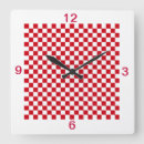 Recherche de damier rouge horloges Rétro