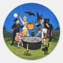 Recherche de halloween vintage autocollants Chat noir