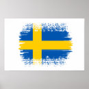 Recherche de drapeau suédois posters Scandinave