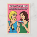 Recherche de vin drôle cartes postales Mignon