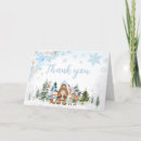 Recherche de woodland remerciements cartes Hiver