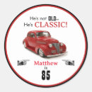 Recherche de vieilles voitures autocollants Rouge